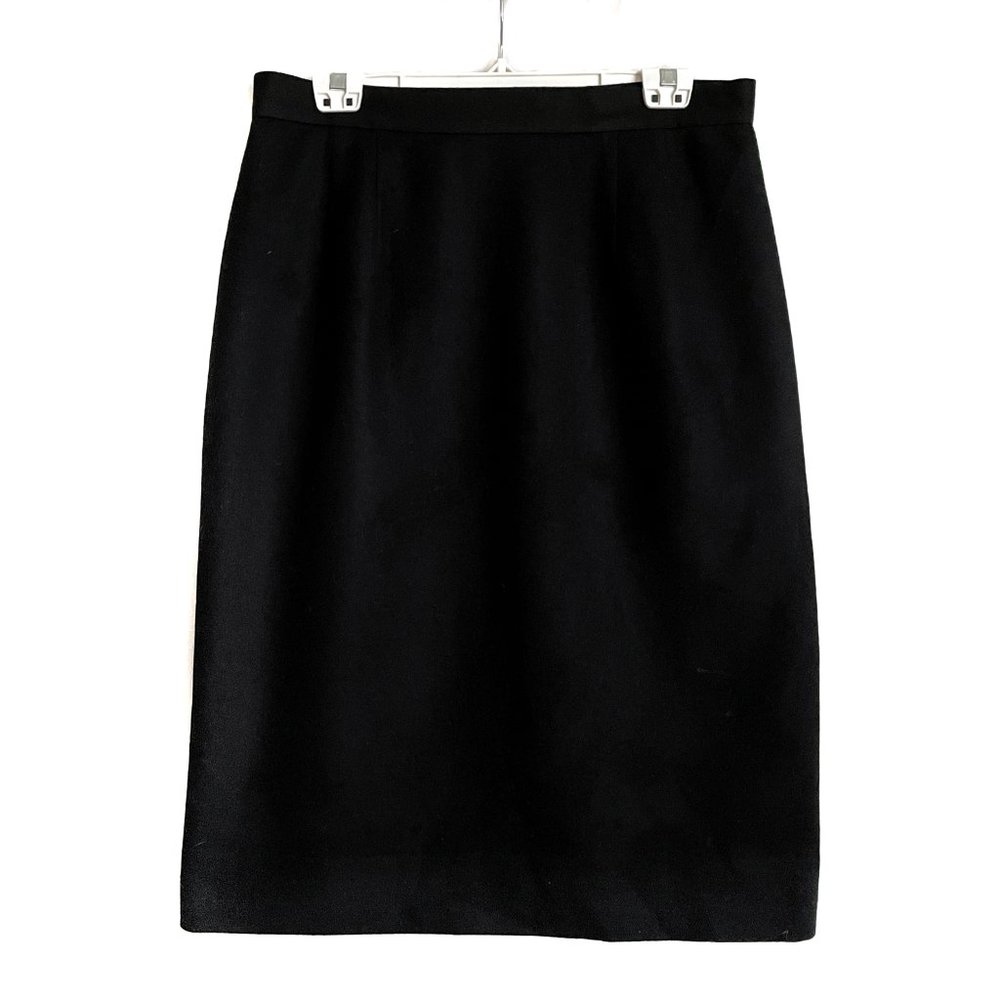 Sag Harbor Black Pencil Midi Skirt for Work